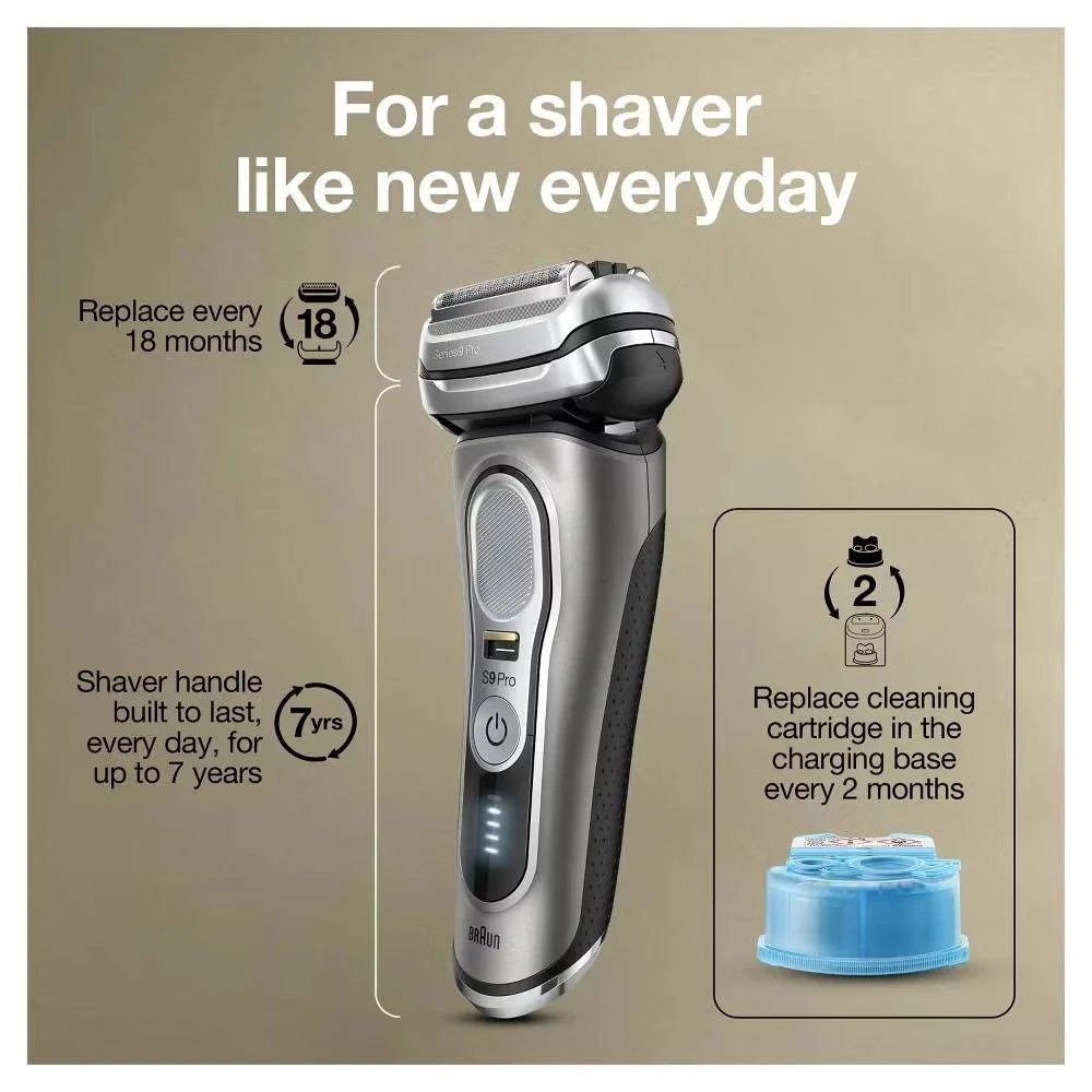 New! Braun Series 9 Pro 9465cc 5 in 1 Men's Electric Foil Shaver ProLift Razor